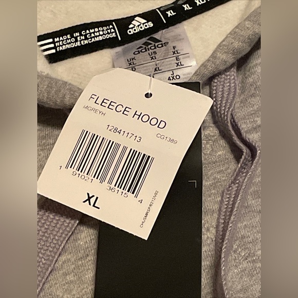 NWT HPU PANTHERS   Adidas Gray Hoodie SIZE XL - Picture 2 of 5